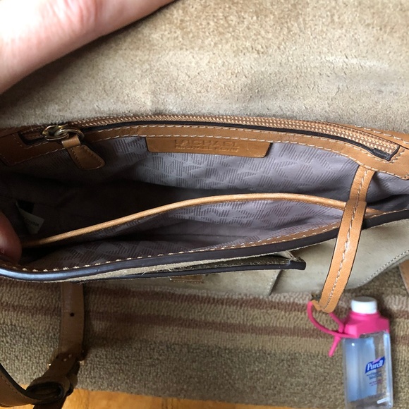 Michael Kors Leather and Suede Saddle Bag - Picture 5 of 6